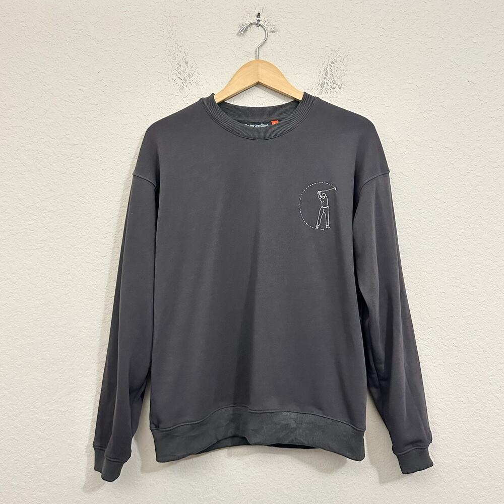 RANDOM GOLF CLUB Sweatshirt Charcoal Graphic Crewneck Athleisure Sports - Picture 2 of 9